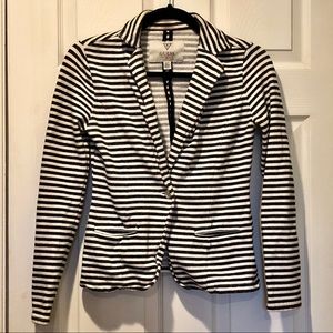 GUESS STRIPED SWEATER BLAZER JACKET SIZE XS